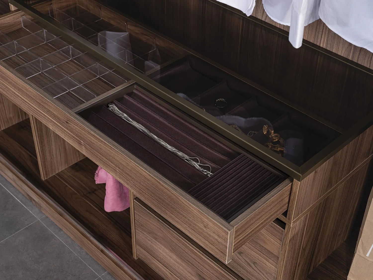 Begehbarer Kleiderschrank Glasschrank Durchsichtige Türen Schrank Eckschrank Neu