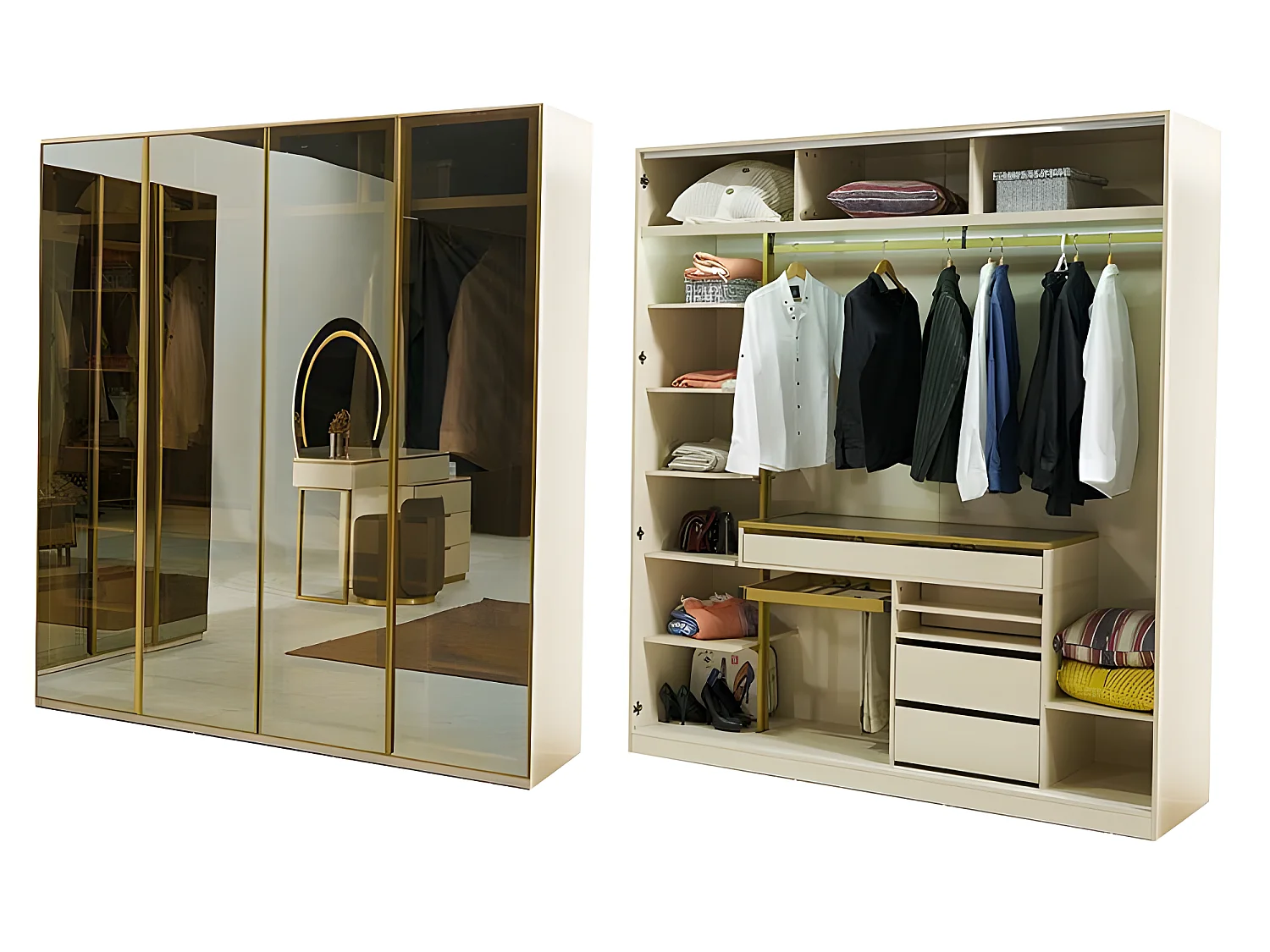 Kleiderschrank Schrank Luxus Holz Schränke Möbel Design Luxus Möbel Schlafzimmer