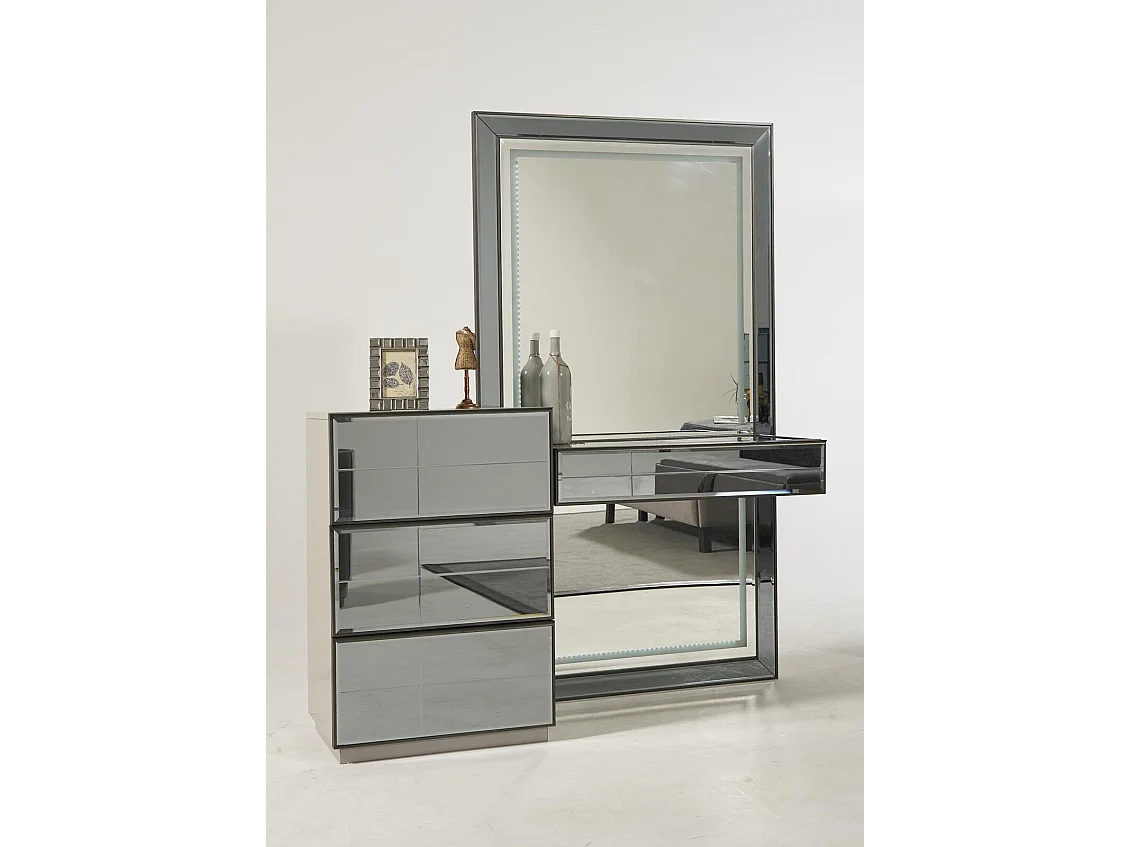 Schminktisch Kommode mit Spiegel Konsole Kommoden Holz Modern Schlafzimmer