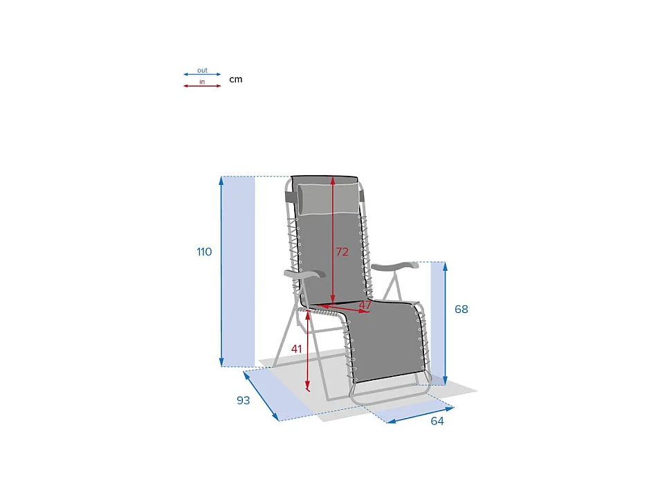 Fauteuil détente d'extérieur Hespéride Silos jade