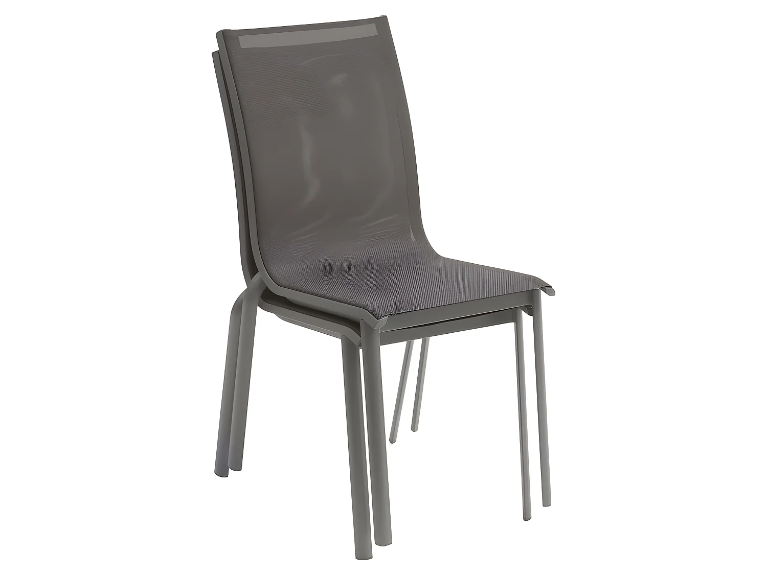 Chaise empilable Axant Wengé et Praline Hespéride