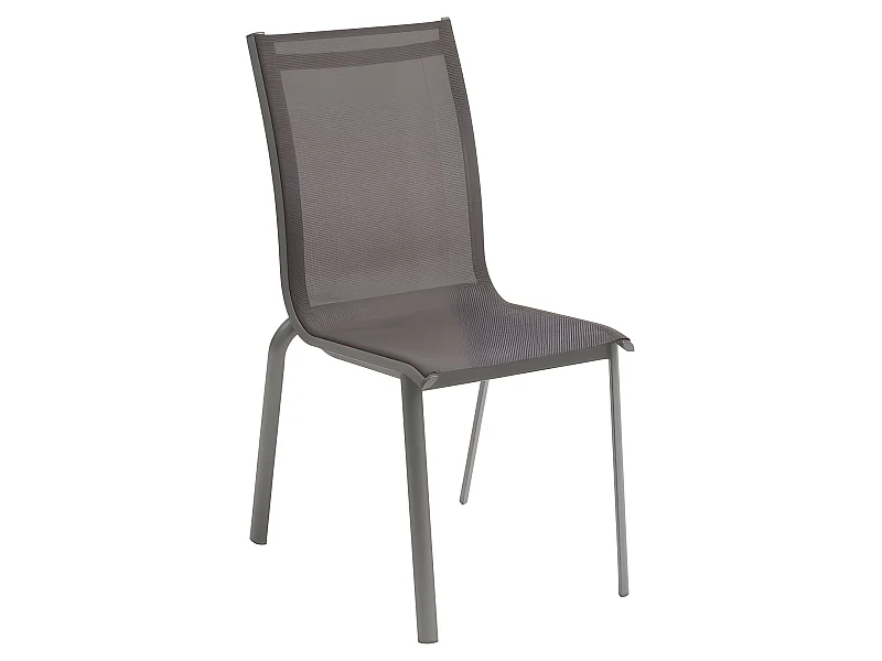 Chaise empilable Axant Wengé et Praline Hespéride