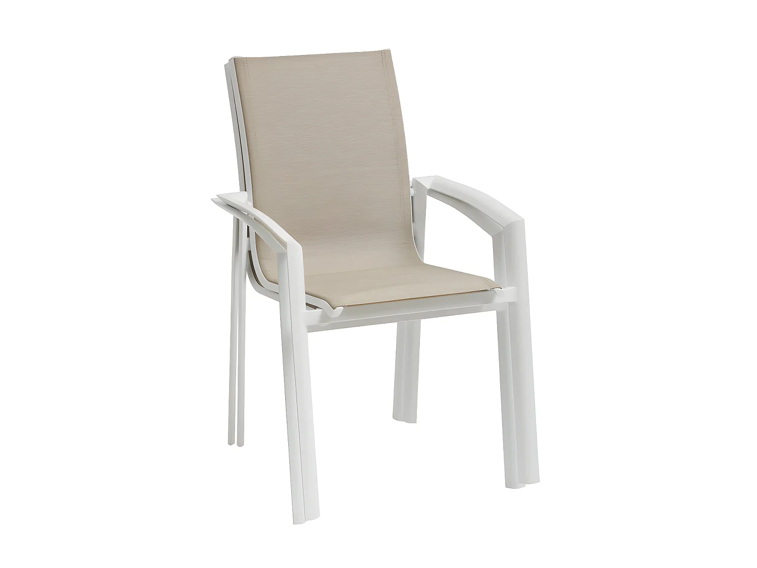 Fauteuil extérieur Axant lin/blanc Hespéride