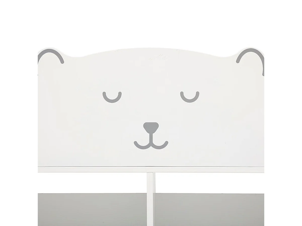 Bibliothèque Enfant "Ourson" 64cm Blanc