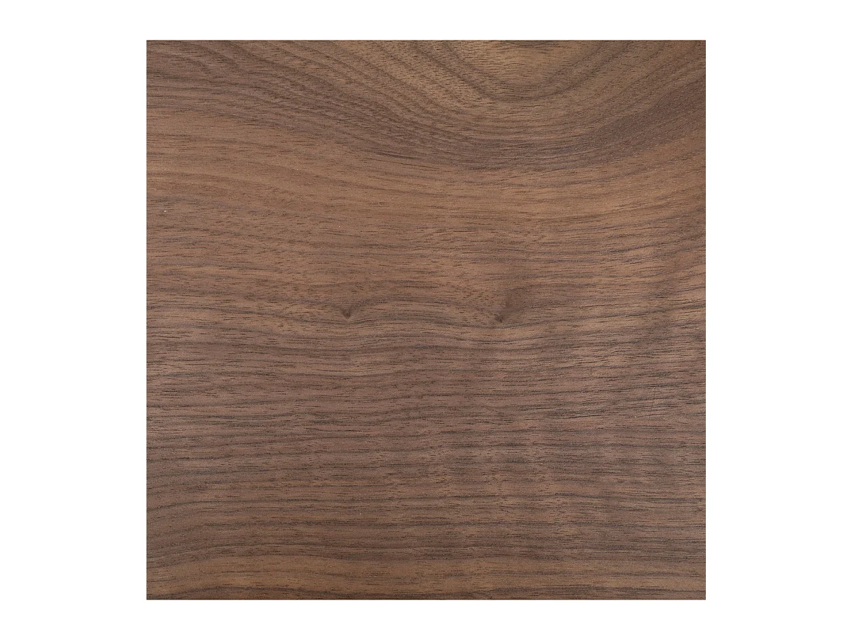 Table basse 2 niveaux en métal noir et bois 118 x 43 cm