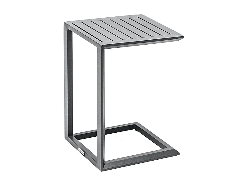 Table d'appoint en aluminium gris Graphite Evasion - Hespéride
