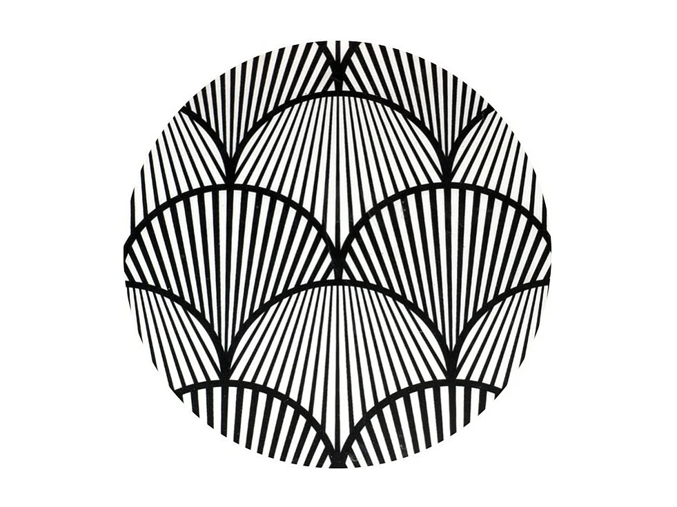 Set de 2 tables rondes plateaux éventails Art up