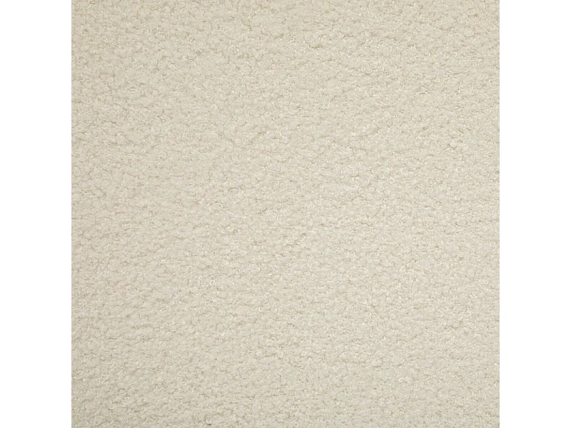 Fauteuil à bascule Rocking-chair en Tissu Blanc à bouclettes