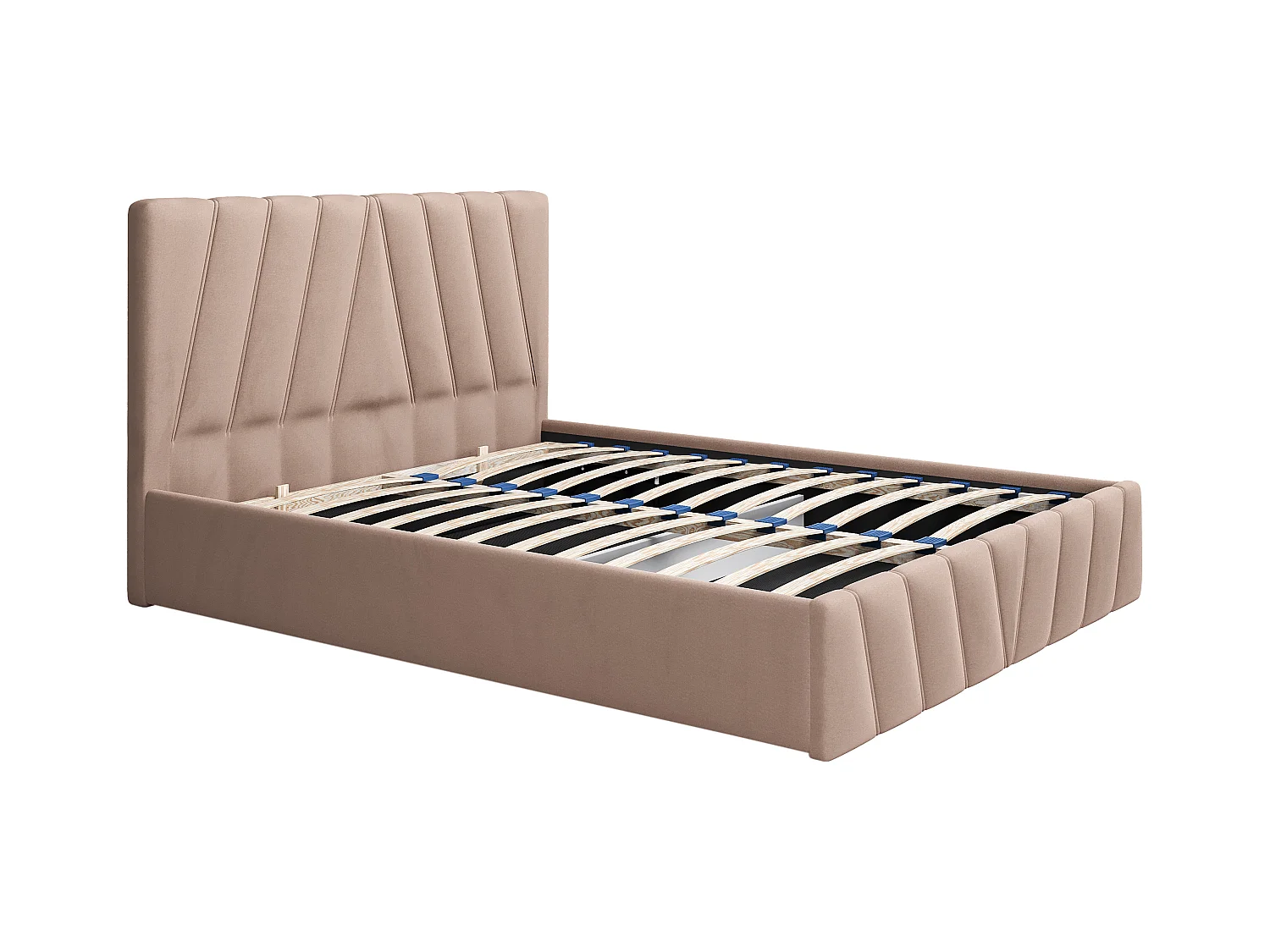 Canapé abatible 160 x 200 cm - Terciopelo - Beige - LIDAMA de Pascal Morabito