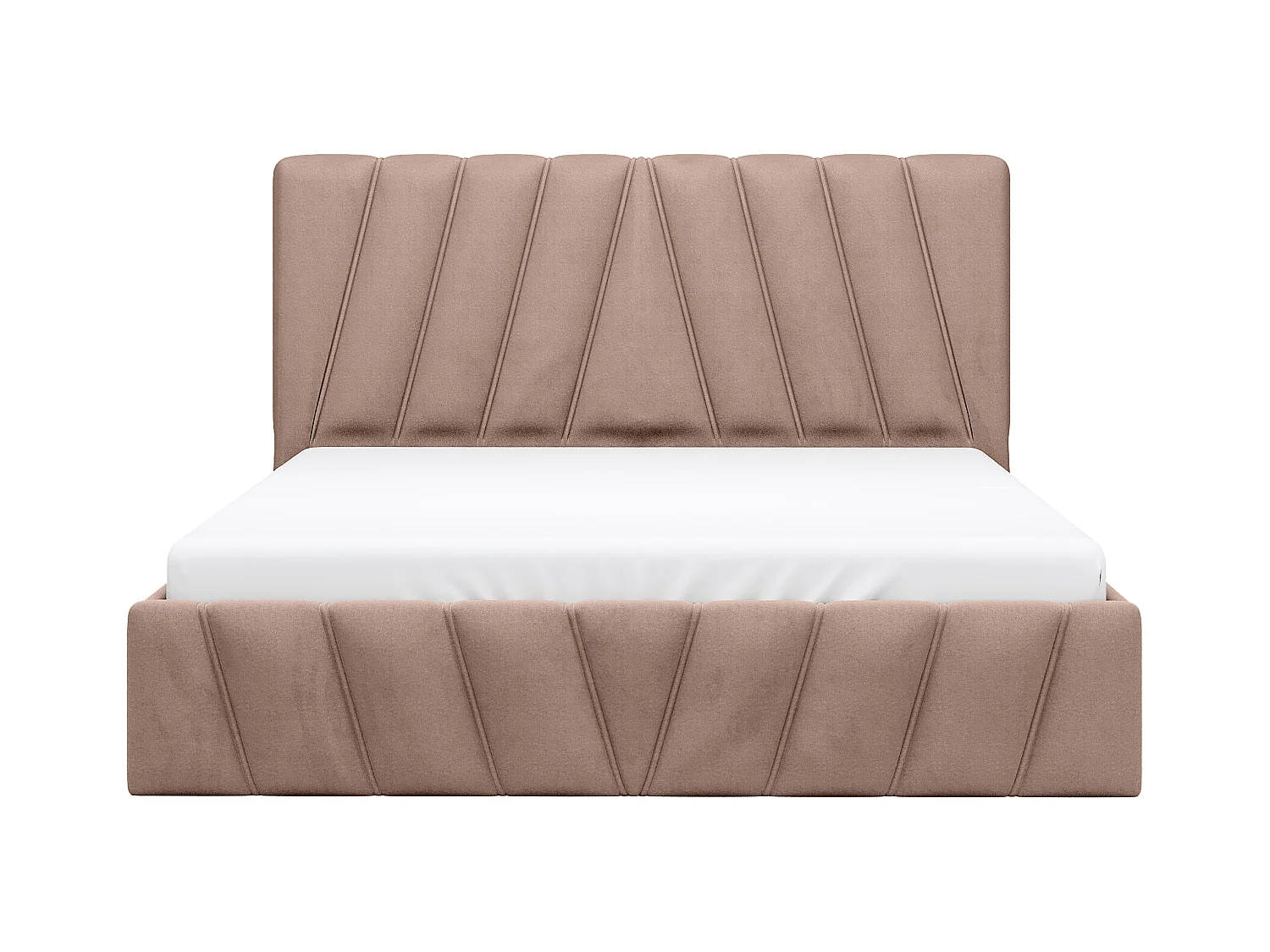 Canapé abatible 160 x 200 cm - Terciopelo - Beige - LIDAMA de Pascal Morabito