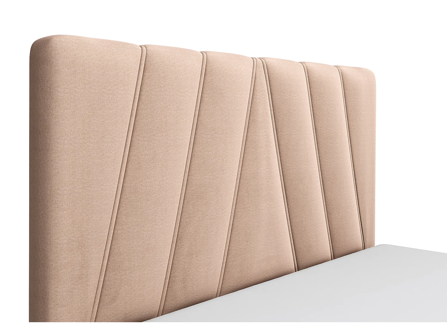 Bed met opbergruimte 160 x 200 cm - Fluweel - Beige - LIDAMA van Pascal Morabito