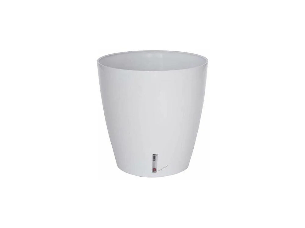 Olla redonda de plástico con reserva de agua 45 cm Eva