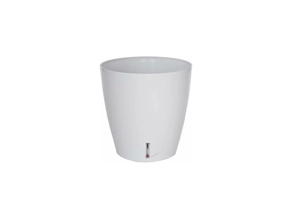 Pot en plastique rond avec réserve d'eau 45 cm Eva