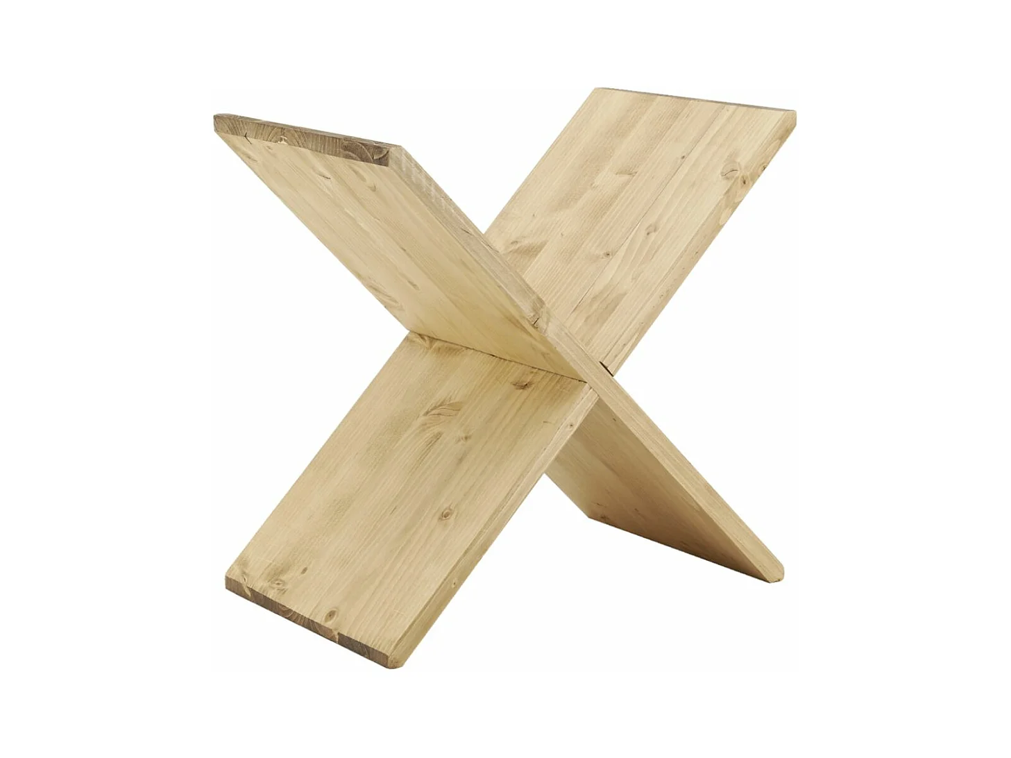 Casier à bouteilles en épicéa ciré miel