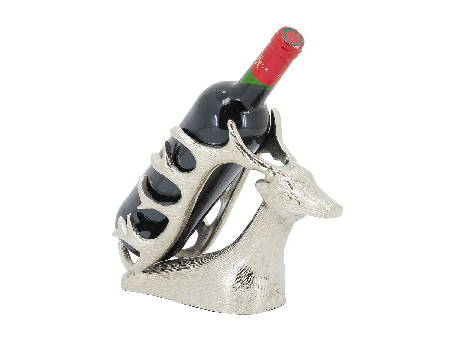 Porte-bouteille en aluminium en forme de cerf