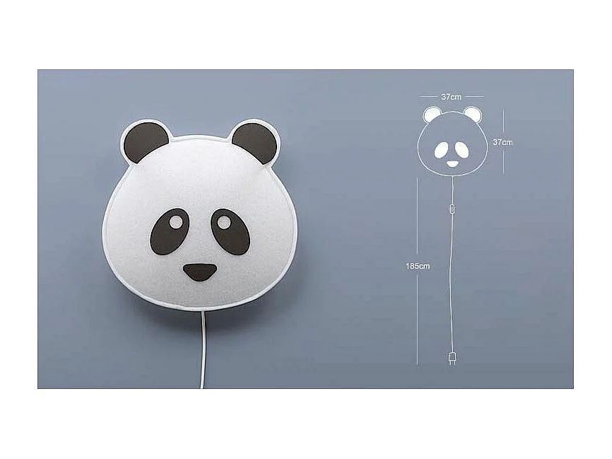 Applique animal masqué led Panda