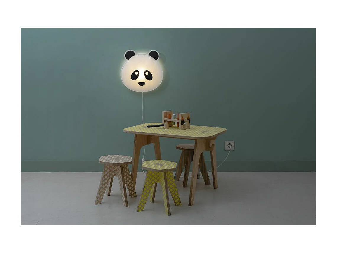 Applique animal masqué led Panda