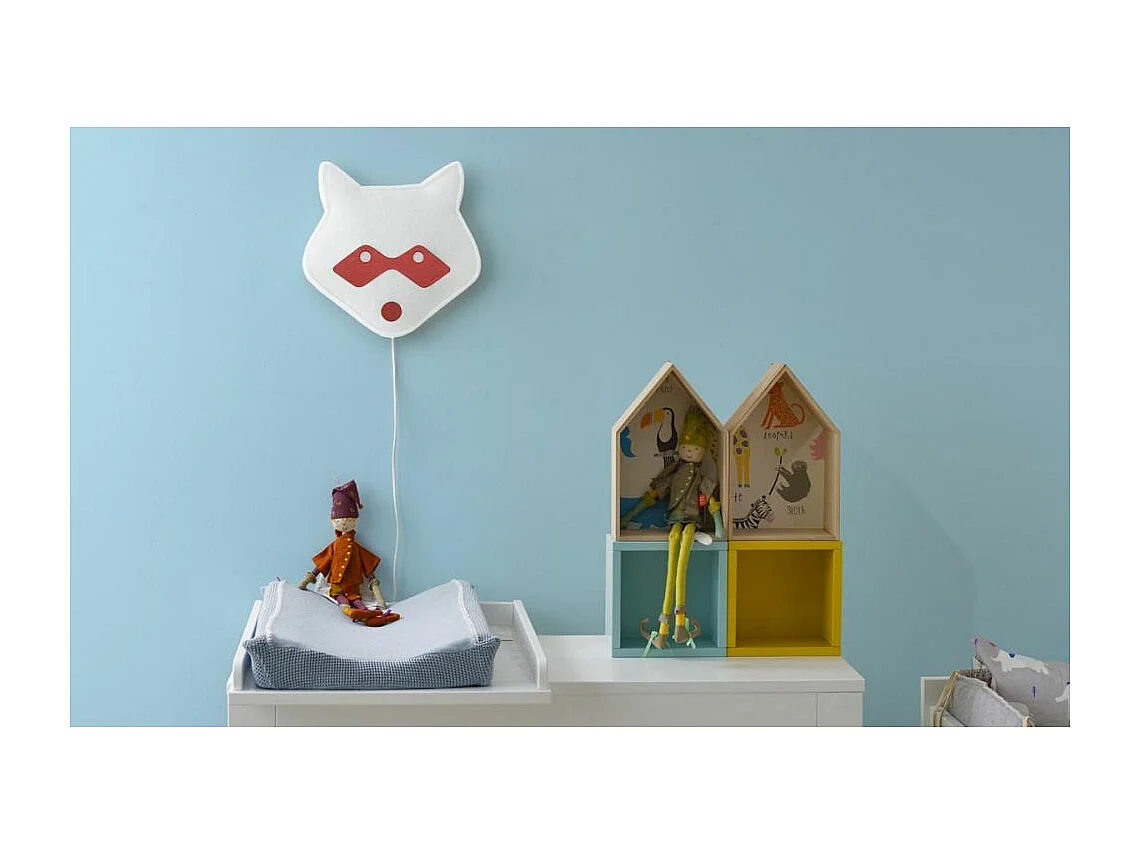 Applique animal masqué led Raton laveur