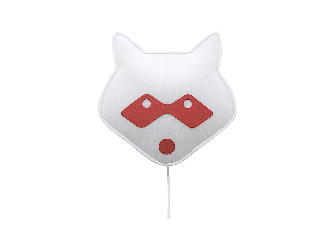 Aplique led mapache, animal enmascarado