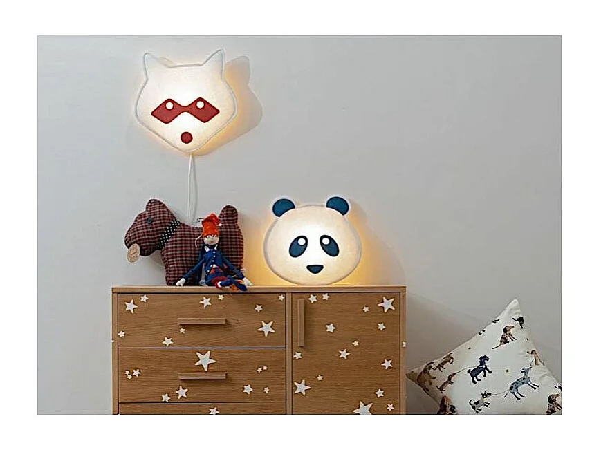 Applique animal masqué led Raton laveur