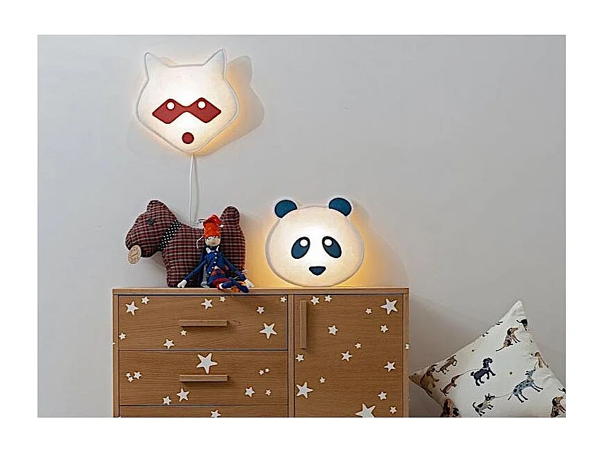 Applique animal masqué led Raton laveur