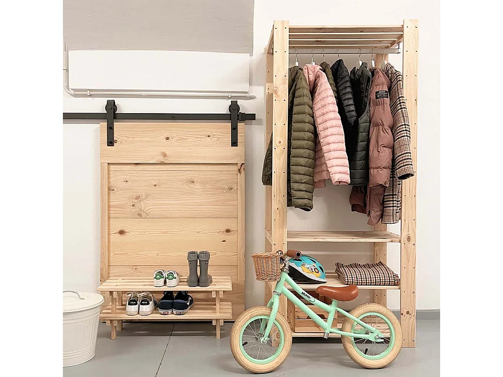 Penderie en pin massif Evolution Hauteur 174 cm