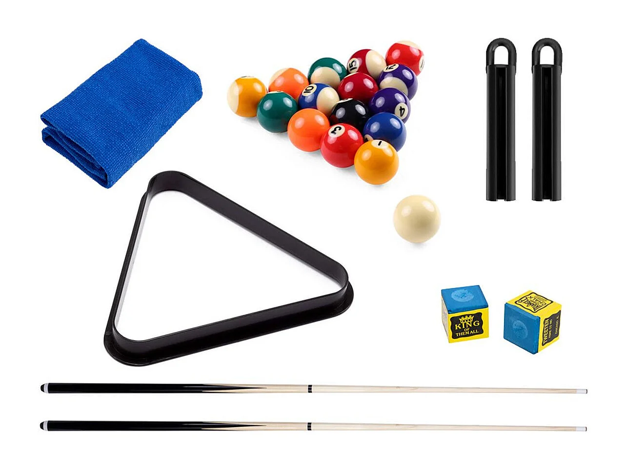 Lot d'Accessoires Billard "7 Feet" 77cm Multicolore