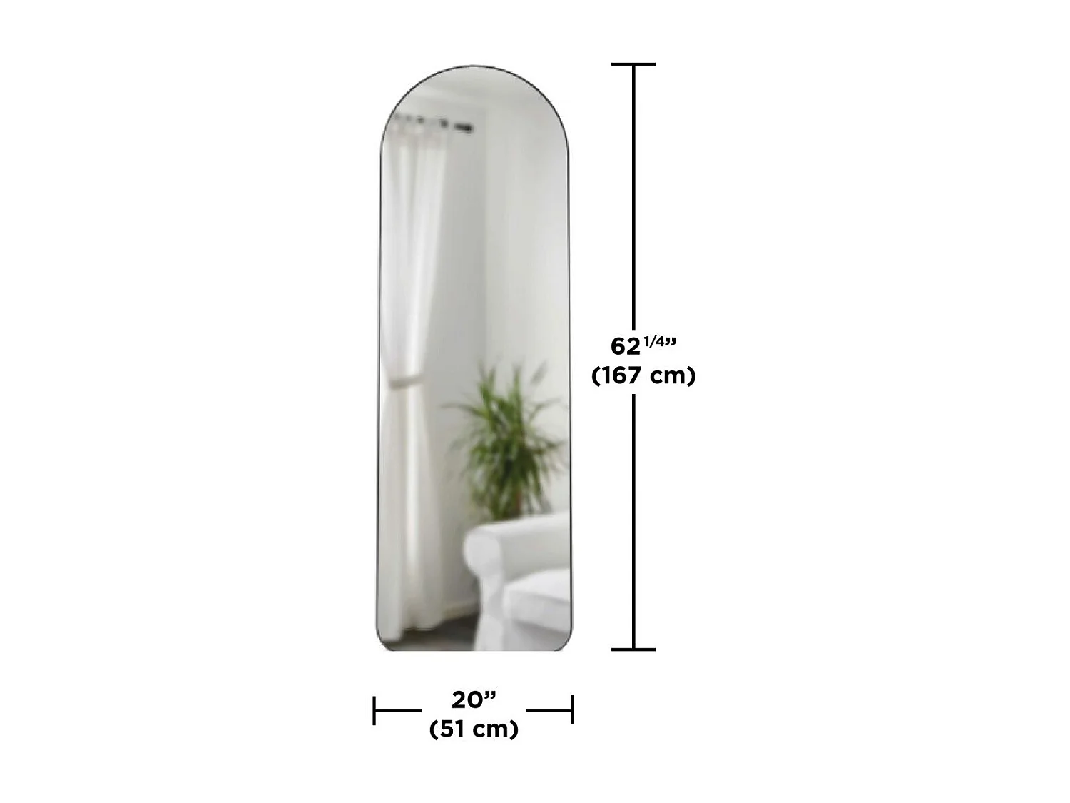 Miroir Hubba 51 x 157 cm