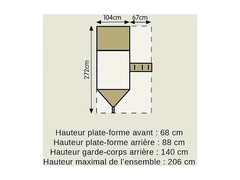 Cabane bateau pirate Galleon en bois