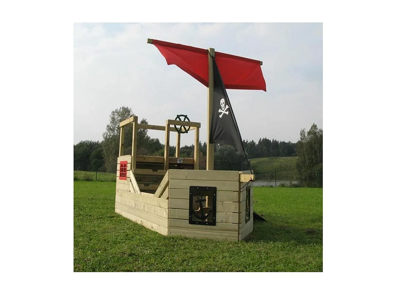 Cabane bateau pirate Galleon en bois