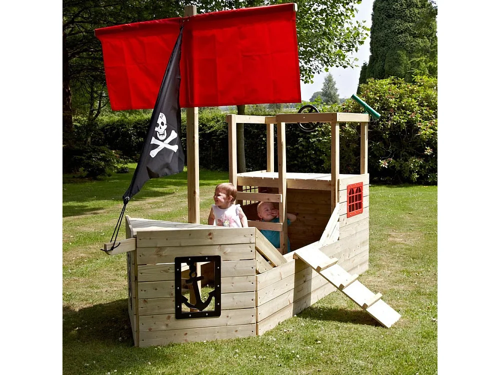 Cabane bateau pirate Galleon en bois
