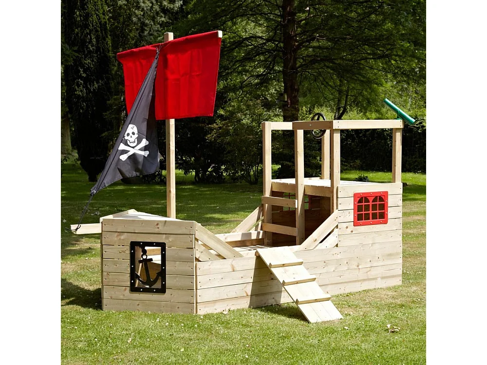 Cabane bateau pirate Galleon en bois