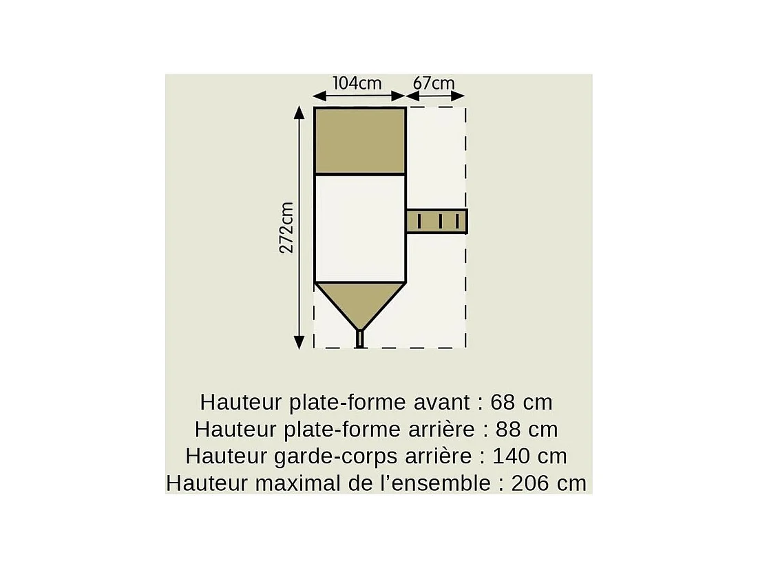 Cabane bateau pirate Galleon en bois