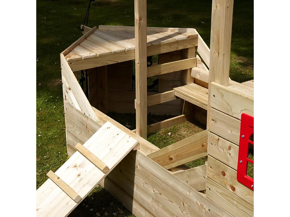 Cabane bateau pirate Galleon en bois