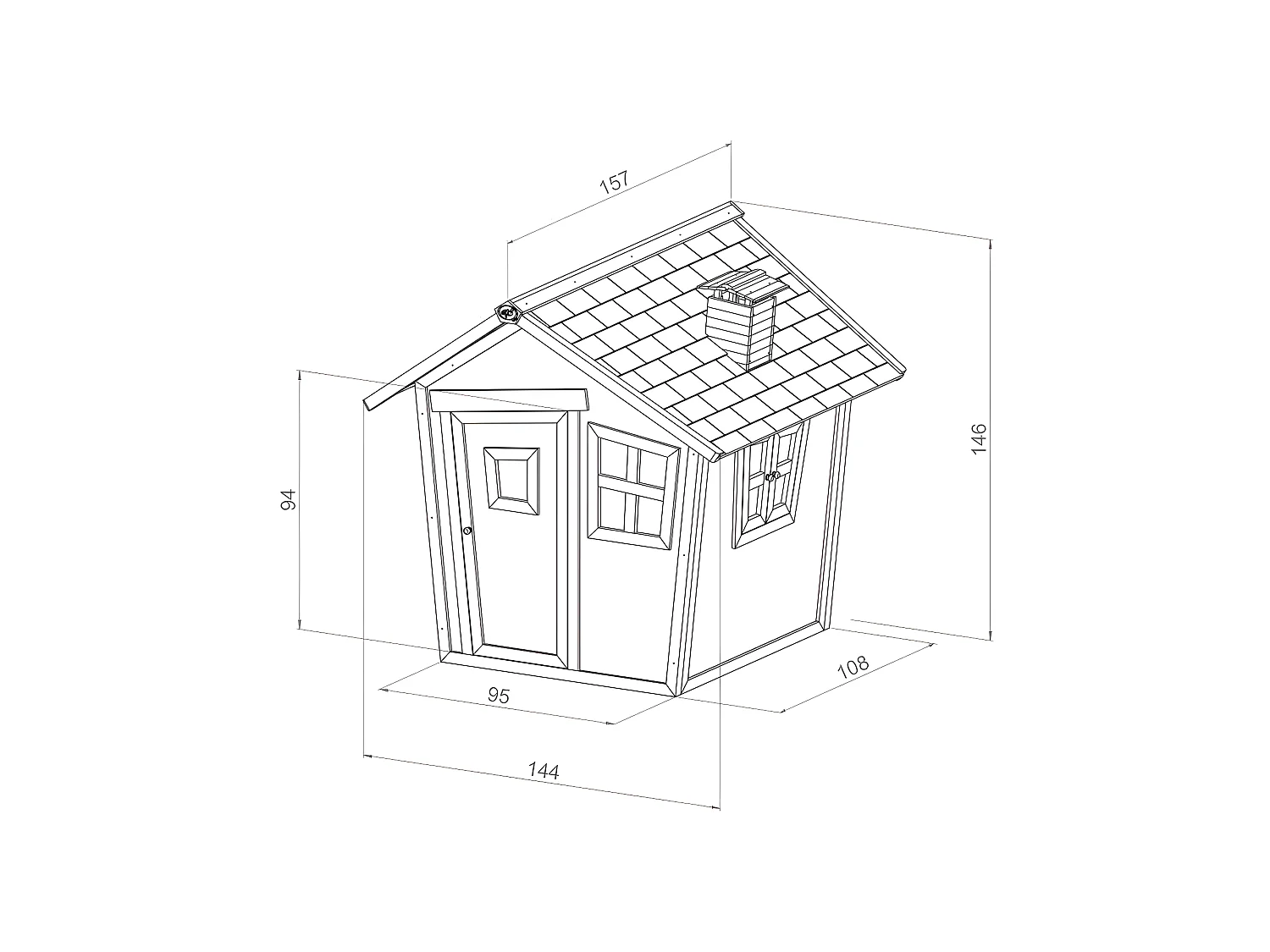 Cabane originale pour enfant en bois Alice