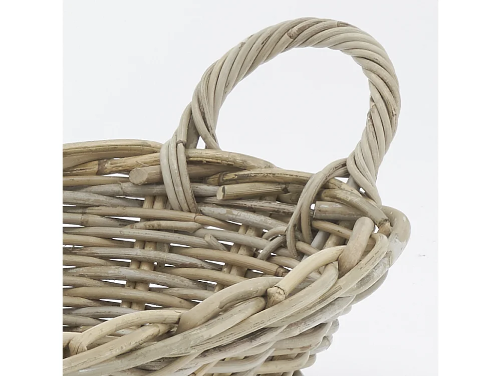 Corbeille ovale en poelet