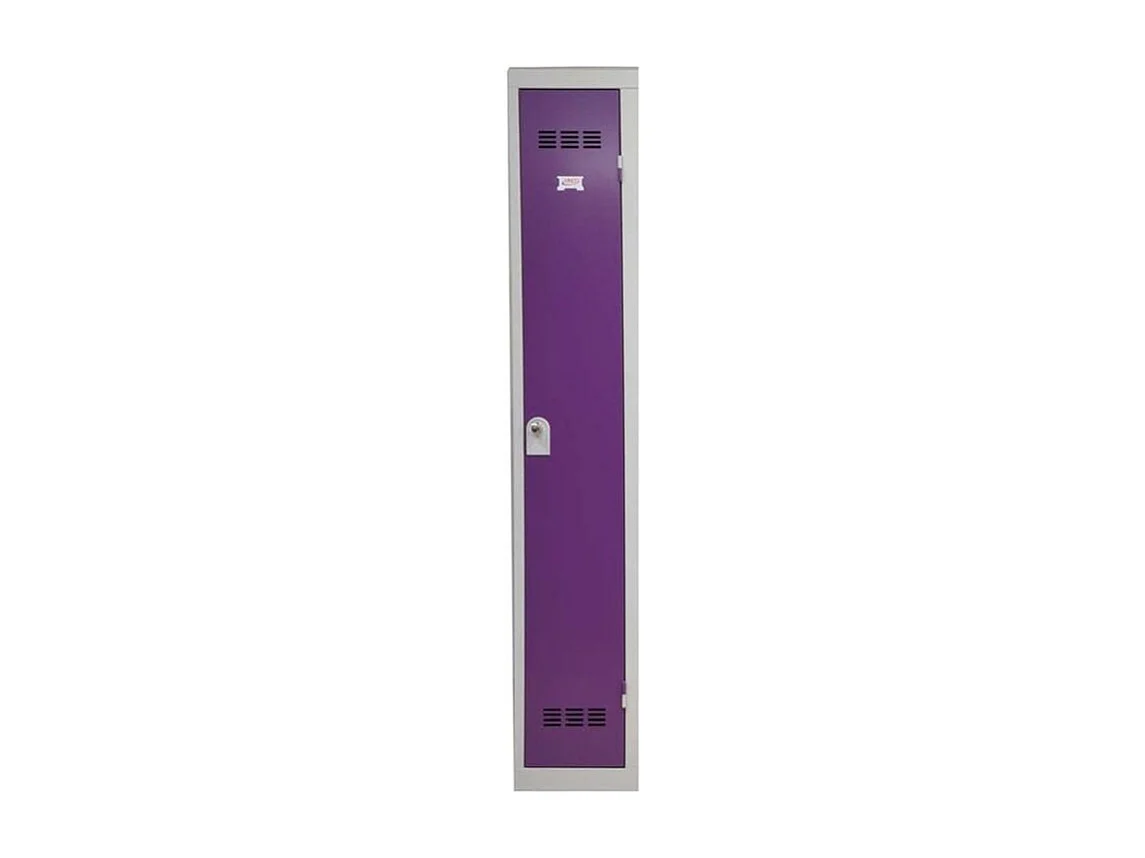 Vestiaire industriel métal violet 1 porte L31xH185xP51