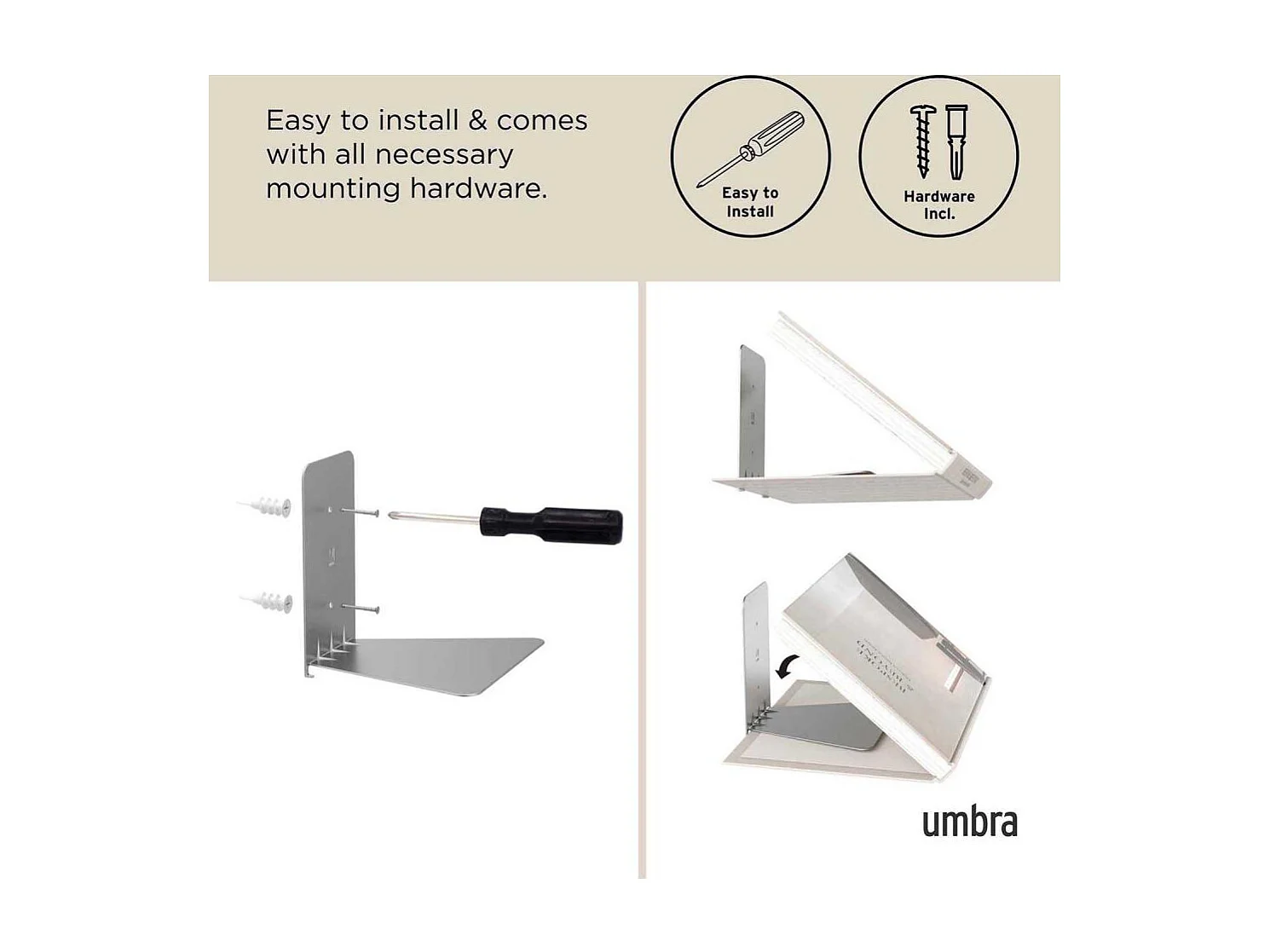 Etagère à livre invisible Conceal Lot de 3