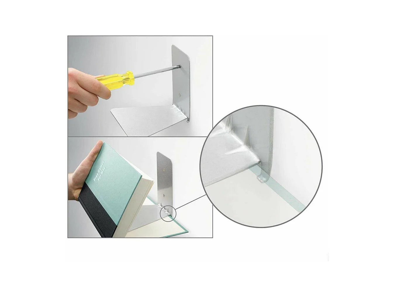 Etagère à livre invisible Conceal Lot de 3