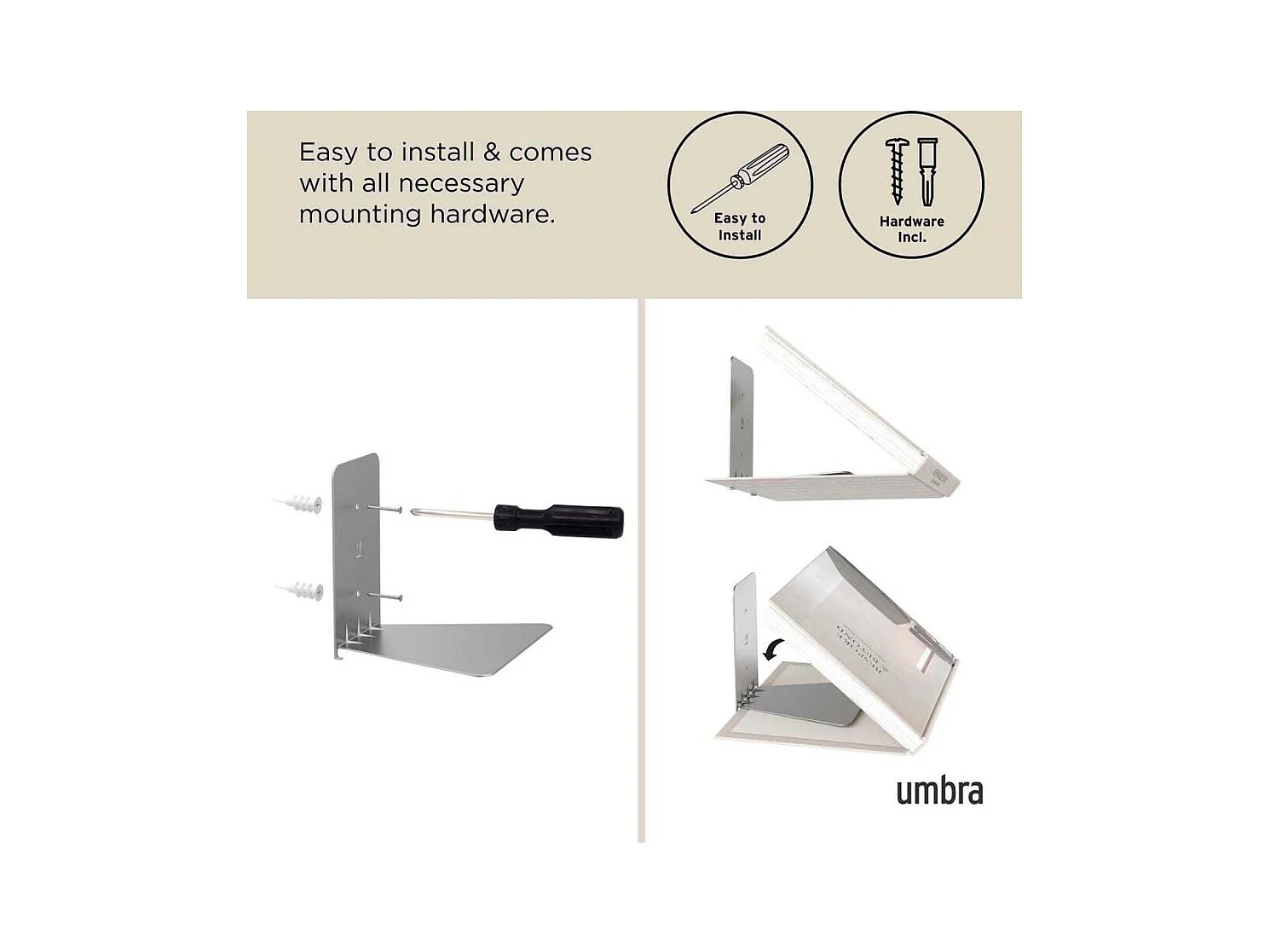 Etagère à livre invisible Conceal Lot de 3