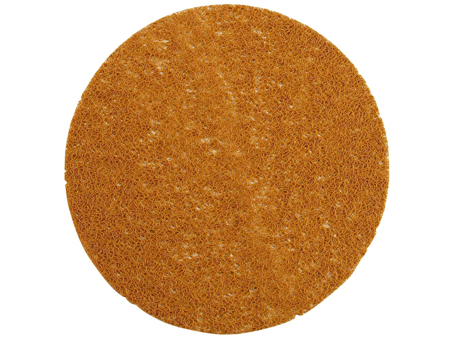 Set de table rond 38 cm pvc tortilla moutarde