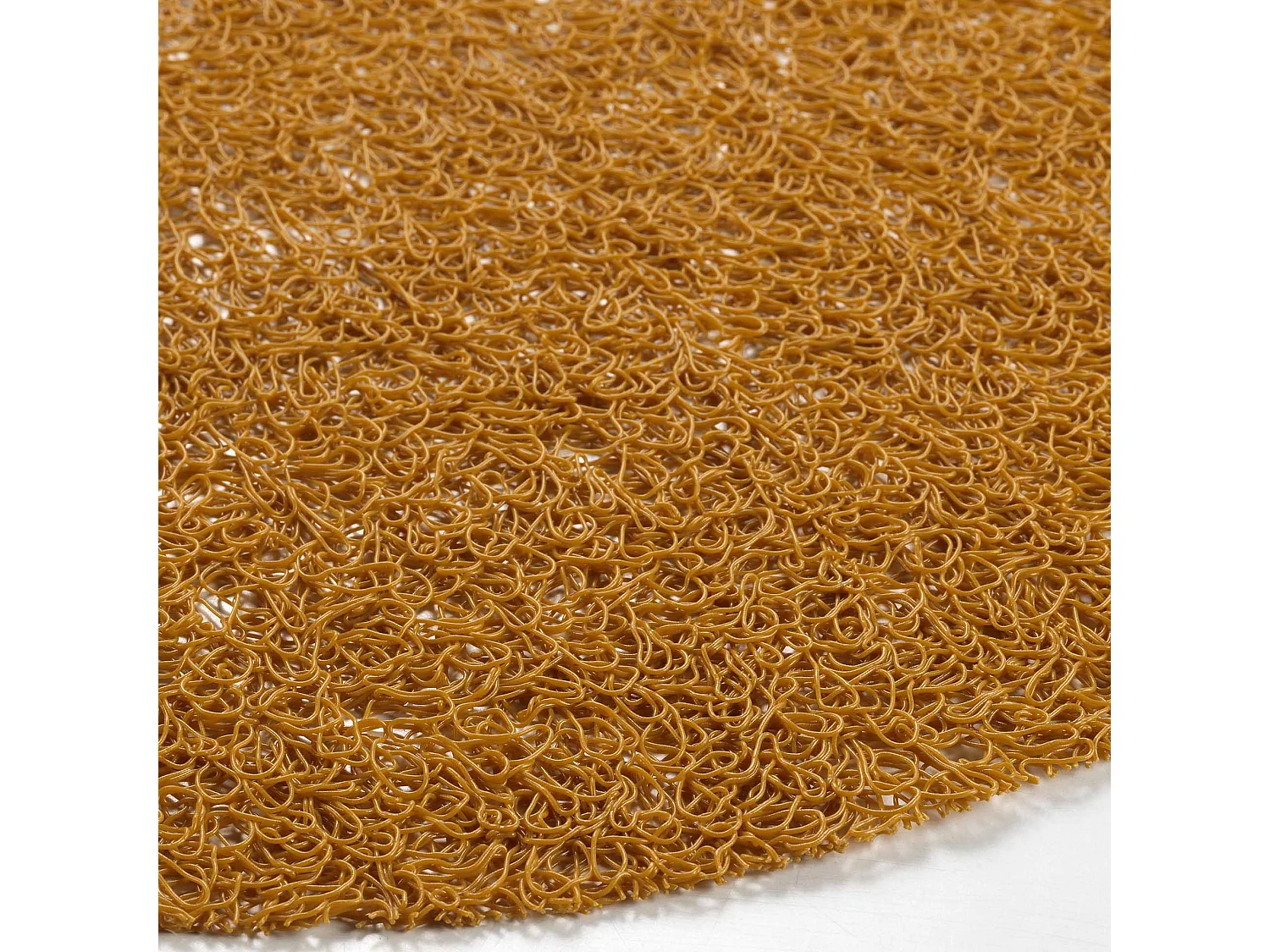 Set de table rond 38 cm pvc tortilla moutarde