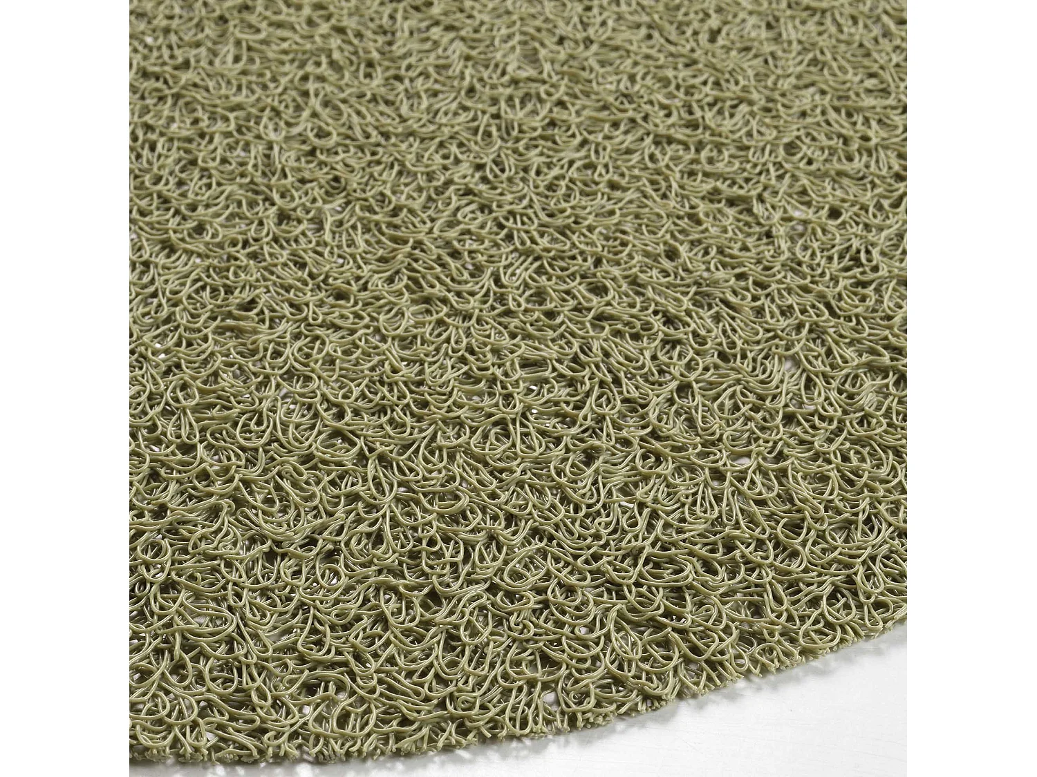 Set de table rond 38 cm pvc tortilla vert clair