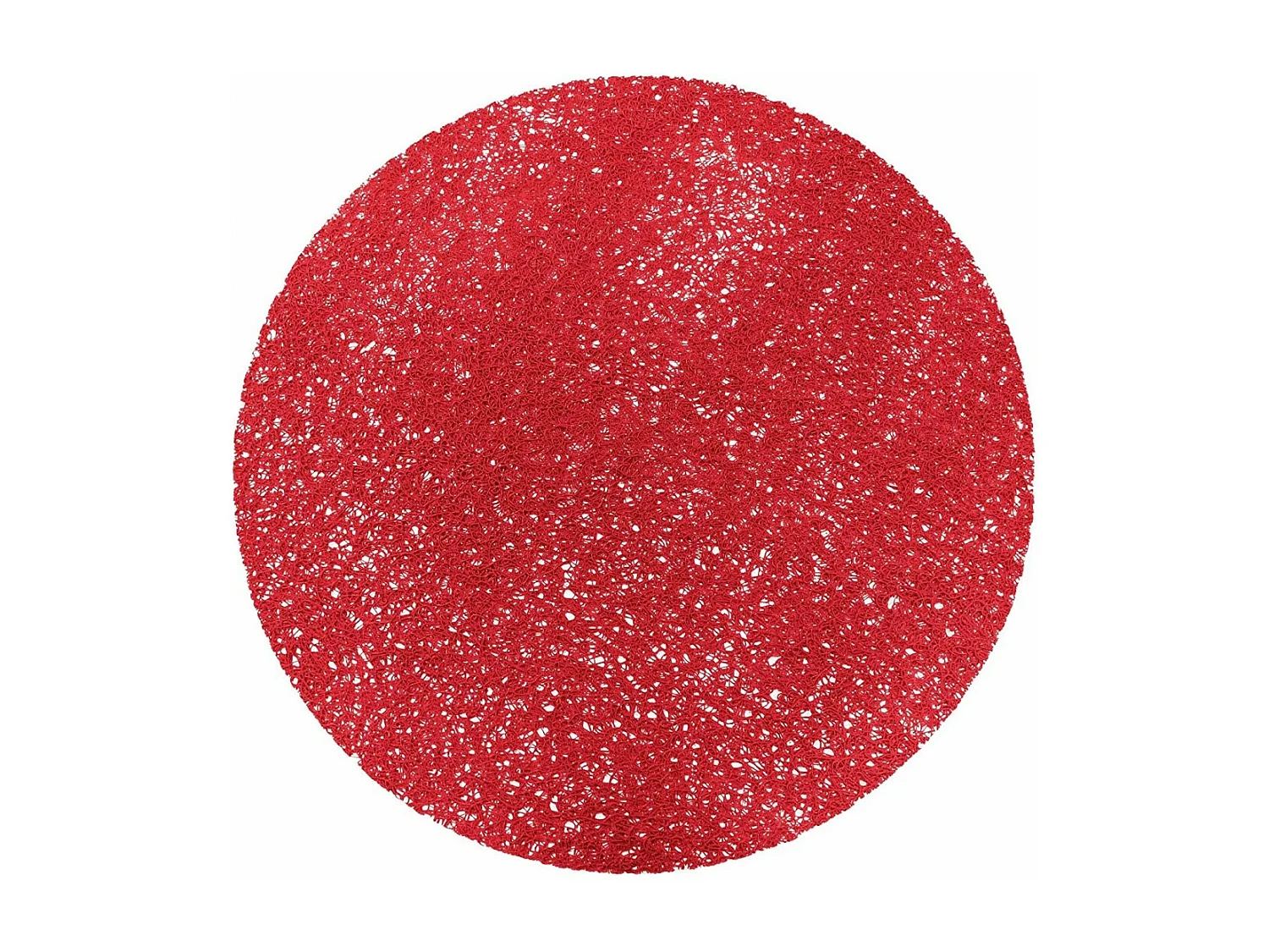 Set de table rond 38 cm pvc tortilla rouge