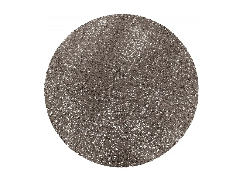 Set de table rond 38 cm pvc tortilla gris