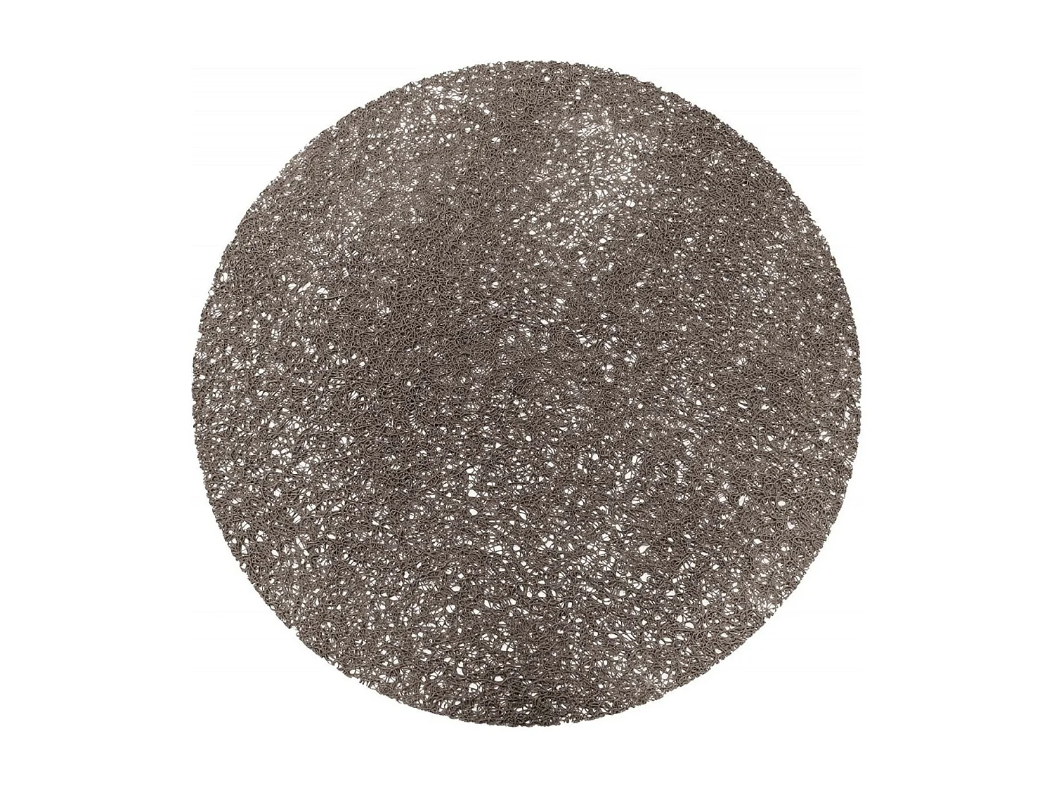 Set de table rond 38 cm pvc tortilla gris