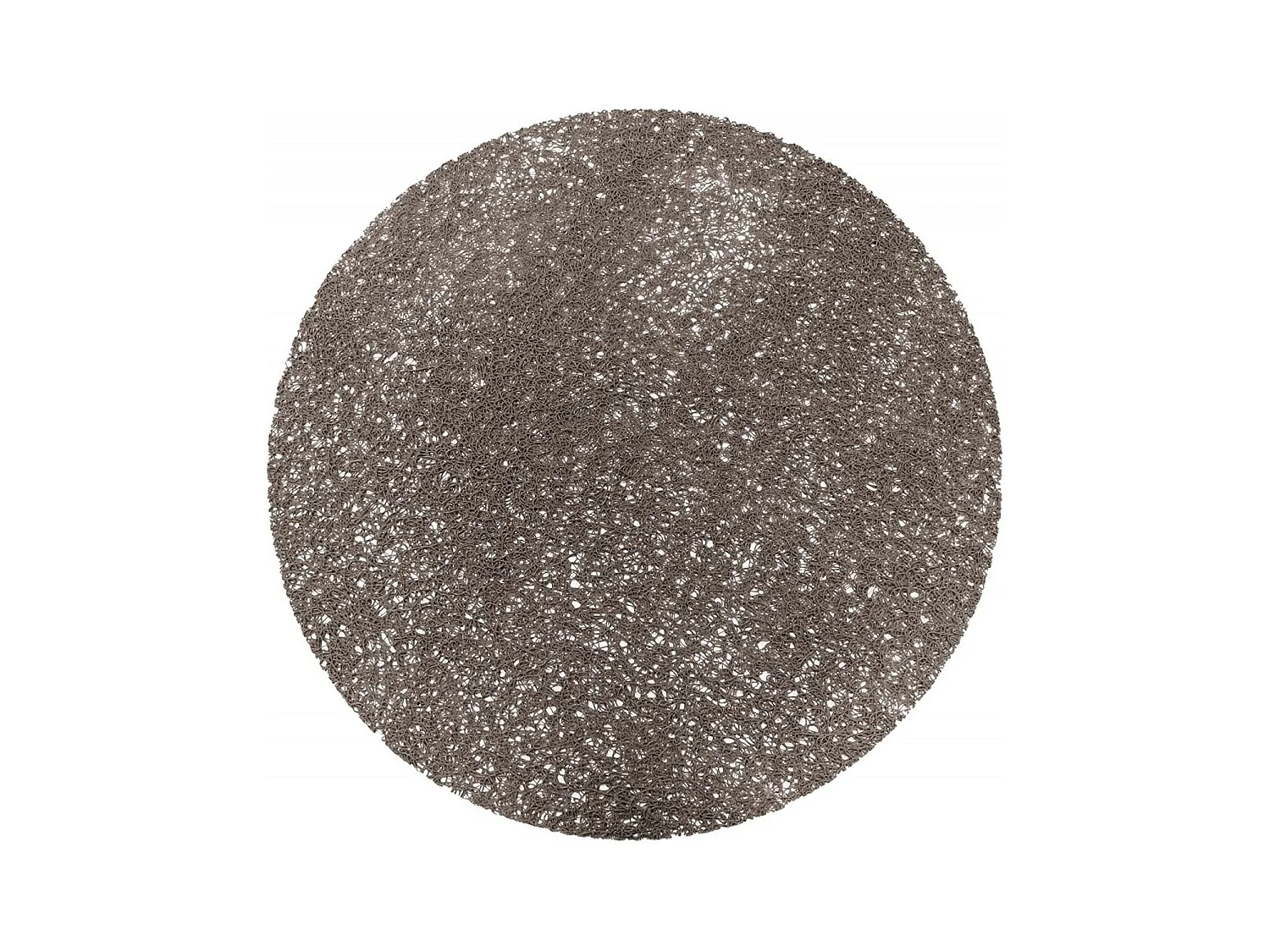 Set de table rond 38 cm pvc tortilla gris
