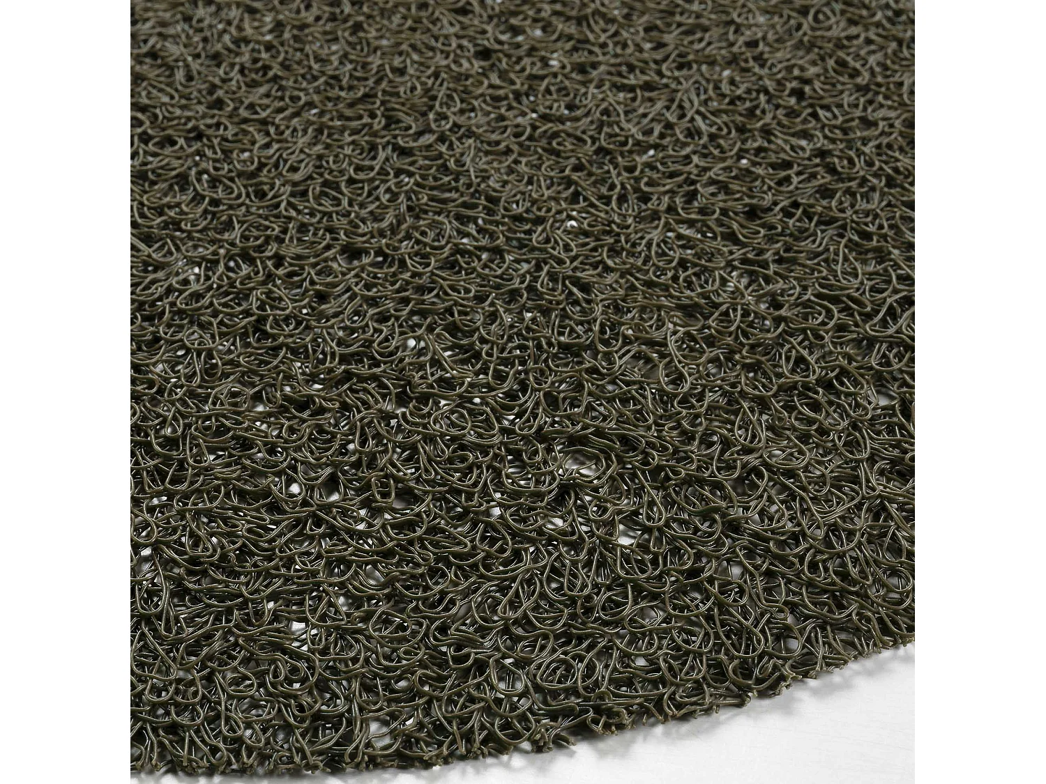 Set de table rond 38 cm pvc tortilla kaki