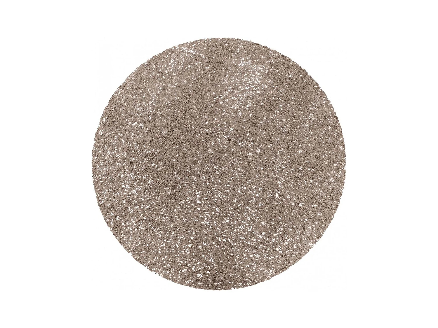 Set de Table Rond "Tortilla" 38cm Taupe