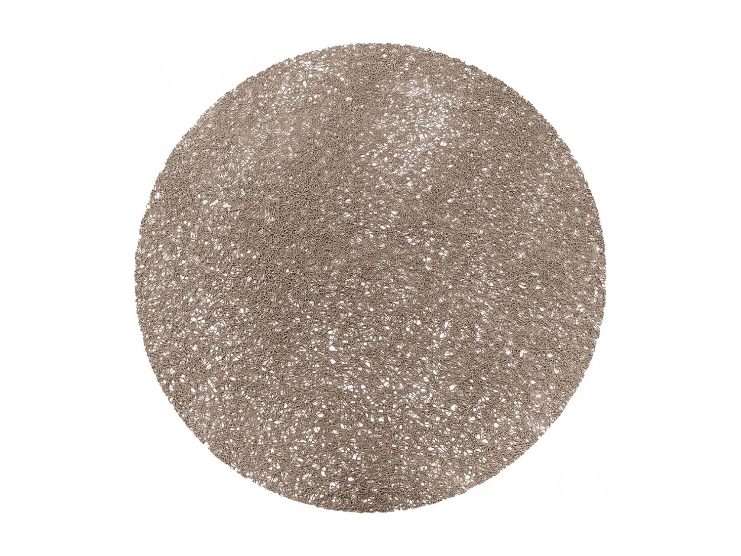 Set de Table Rond "Tortilla" 38cm Taupe